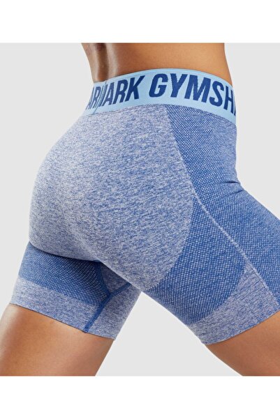 ALPHALETE Gymshark Kadın Yüksek Esnek Spor Şort - Orta Bel, Ter Emici Kumaş