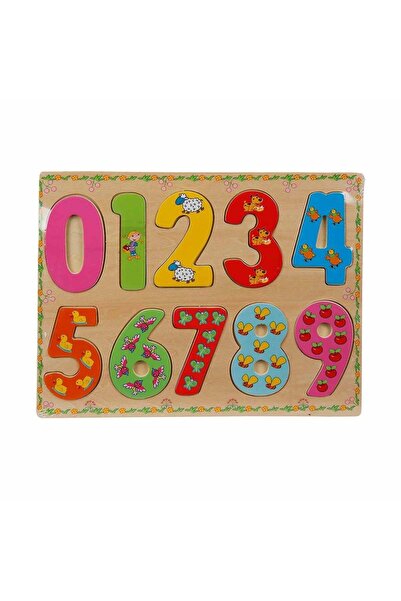 WOWMOMKIDS 5215-Wooden Puzzle Numbers 10 Pieces