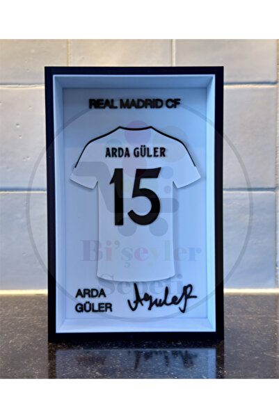 Bi'şeyler Sepeti Arda Güler - Real Madrid - Forma İmzalı Çerçeve Hediyelik 14...
