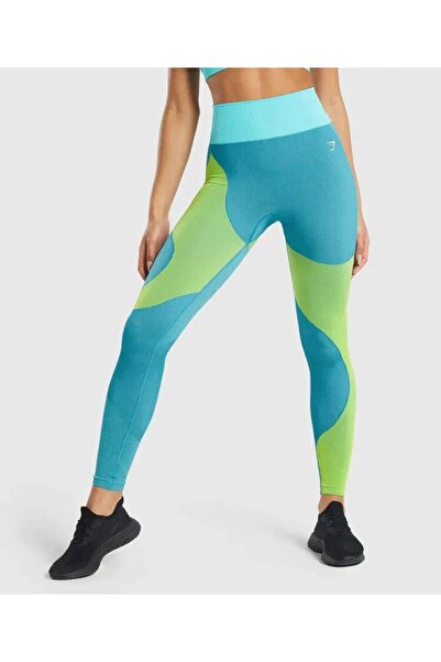 Tala GYMSHARK Tayt Turquoise/Lime