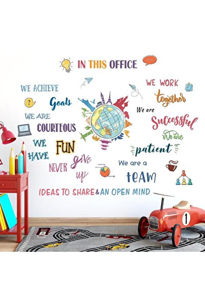 Other FUFUQUARE Αυτοκόλλητα Τοίχου με Εμπνευσμένα Αποφθέγματα Γραφείου, Πολύχ...