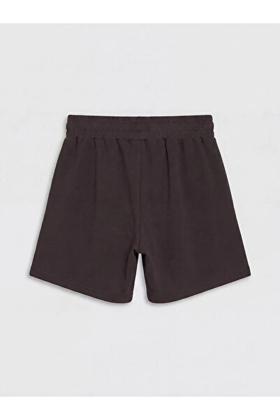 LC Waikiki Καφέ Γυναικείο Αθλητικό Σορτς με Ελαστική Μέση και Απαλή Υφή