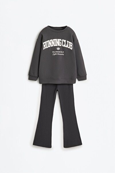 LEFTIES Sweatshirt ve çan paça tayt takım