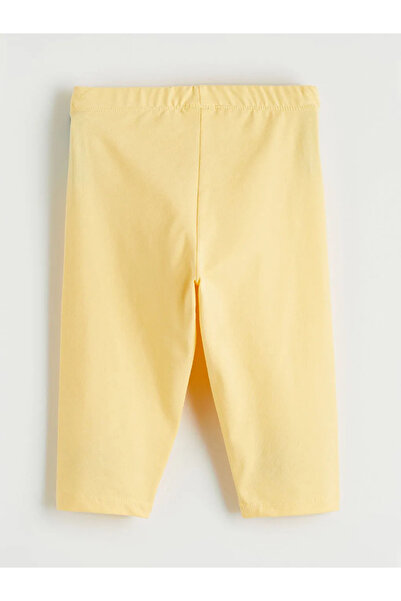 LC Waikiki Κίτρινο κοριτσίστικο καλσόν με ελαστική μέση