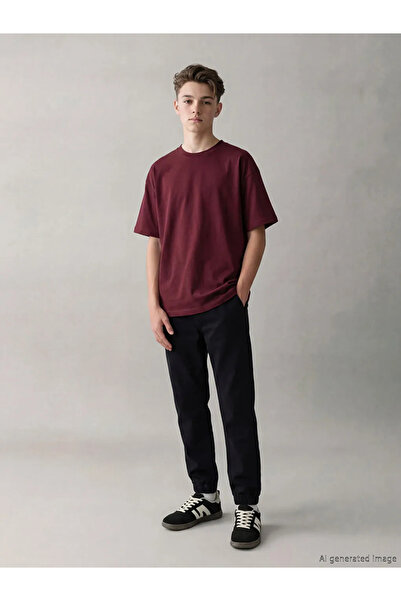 LC Waikiki Μαύρο ελαστικό τζιν παντελόνι μέσης για αγόρι