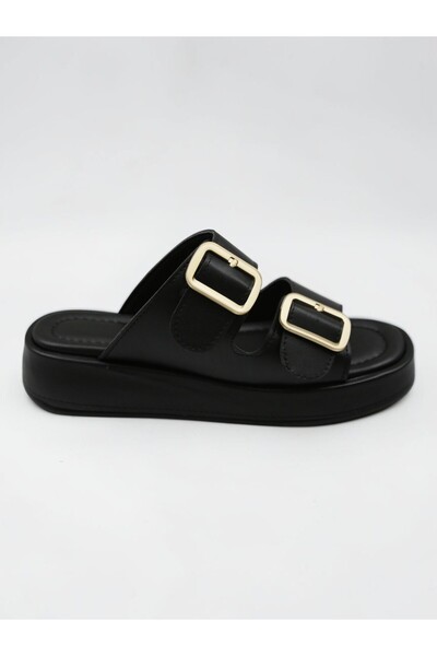 YUUN Flow Double Buckle High-Sole Slippers