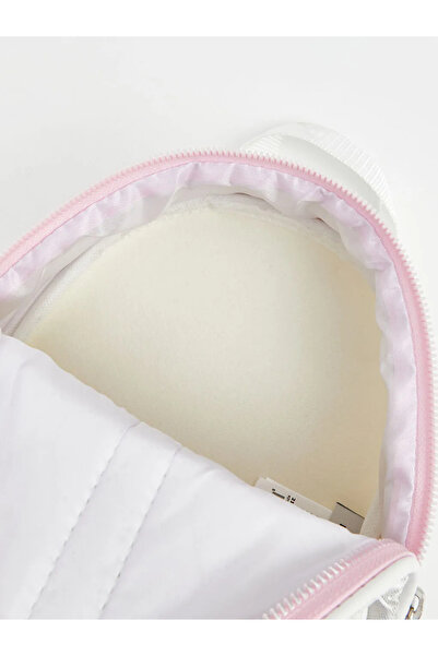 LC Waikiki White Zippered Girl's Jacket Backpack