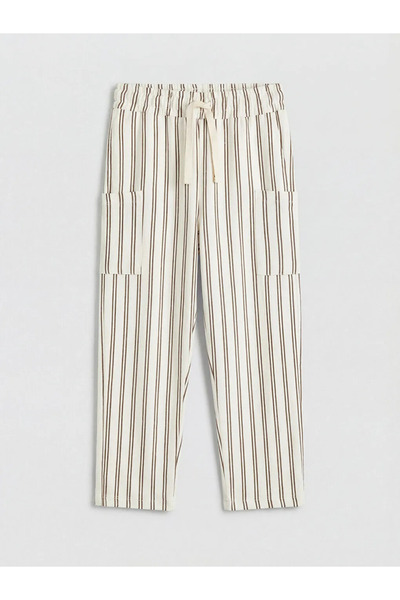 LC Waikiki Μπεζ Boy Cargo Παντελόνι