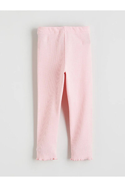 LC Waikiki Εκρού κολάν για κορίτσια με λάστιχο στη μέση και λουλουδάτο σχέδιο...