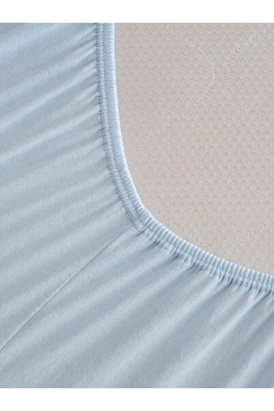 LC Waikiki Μπλε Μονό Ελαστικό Σεντόνι