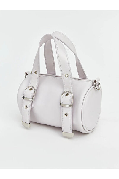 LC Waikiki Γυναικεία τσάντα ώμου με λεπτομέρεια από δερμάτινη όψη σε λιλά χρώ...