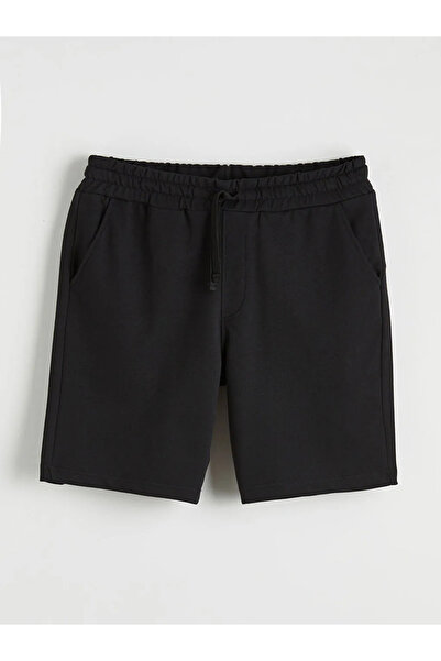 LC Waikiki Μαύρο ανδρικό σορτς Standard Fit