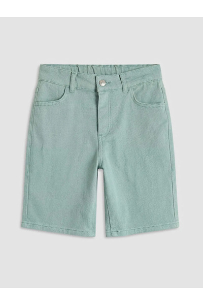 LC Waikiki Πράσινο αγορίστικο τζιν σορτς κανονικής εφαρμογής