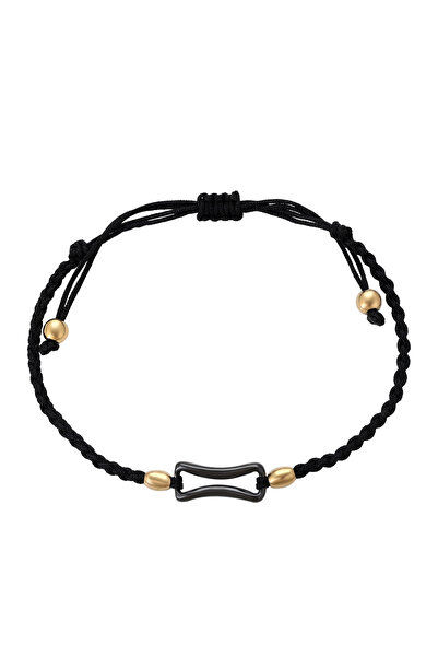 Faina Βραχιόλι από κορδόνι με χάντρες