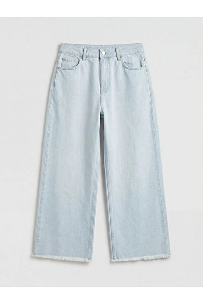 LC Waikiki Γυναικείο τζιν παντελόνι μπλε Wideleg