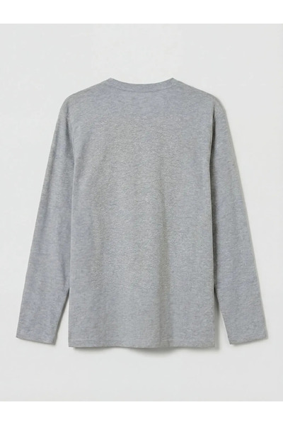 LC Waikiki Gray Crew Neck Men's Sweatshirt