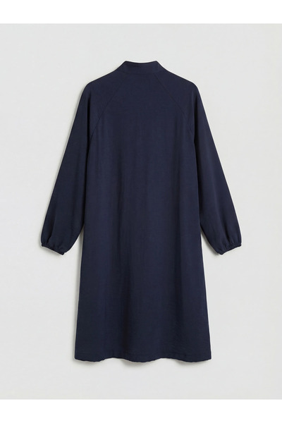 LC Waikiki Γυναικείο τουνίκ σε μπλε ναυτικό χρώμα με όρθιο γιακά