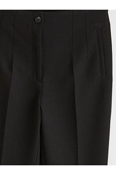 LC Waikiki Μαύρο ψηλόμεσο γυναικείο παντελόνι τσιγάρο