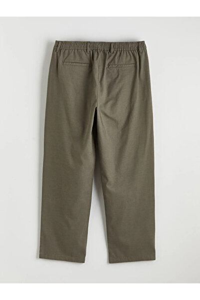 LC Waikiki Ανδρικό παντελόνι χακί με φαρδιά γραμμή