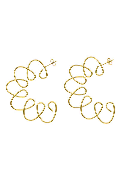 usha white label Σκουλαρίκια με κούμπωμα πεταλούδας