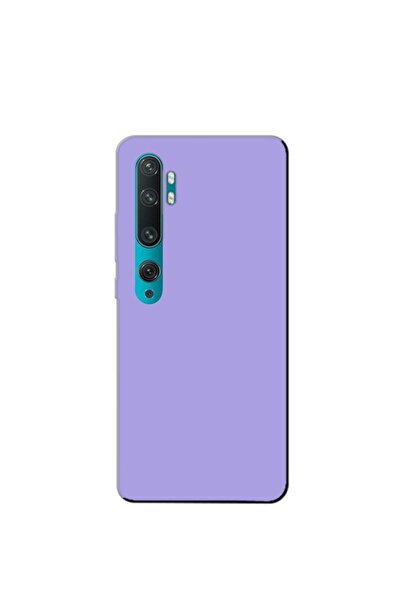 bewn Mi Note 10 Pro Uyumlu Lila Lansman İçi Kadife Telefon Kılıfı