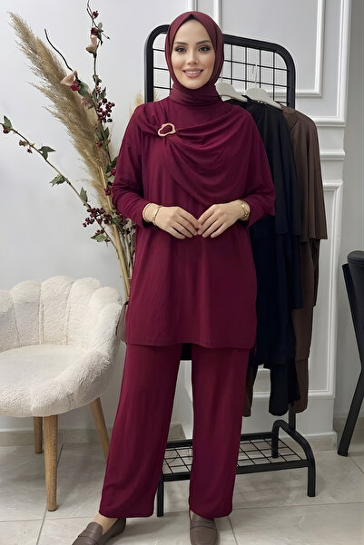 SAYRA Γυναικείο Σετ Ισλαμικής Ένδυσης Δύο Τεμαχίων, Καλοκαιρινό Άνετο Παντελό...