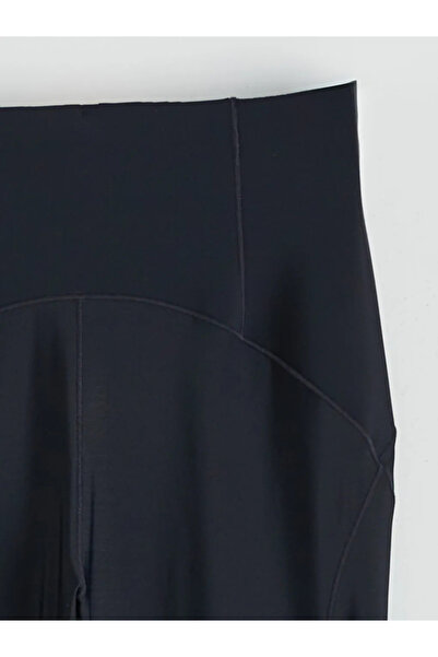 LC Waikiki Μαύρο γυναικείο αθλητικό κολάν με ελαστική μέση