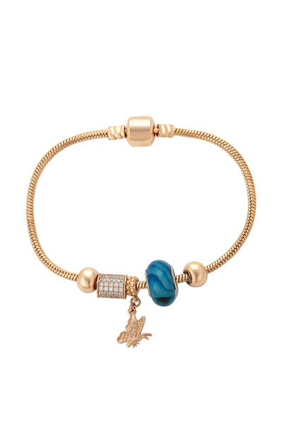 Faina Βραχιόλι αλυσίδα φίδι με μενταγιόν