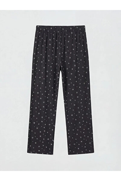 LC Waikiki Γυναικείο παντελόνι πιτζάμας σε ανθρακί χρώμα με ελαστική μέση και...