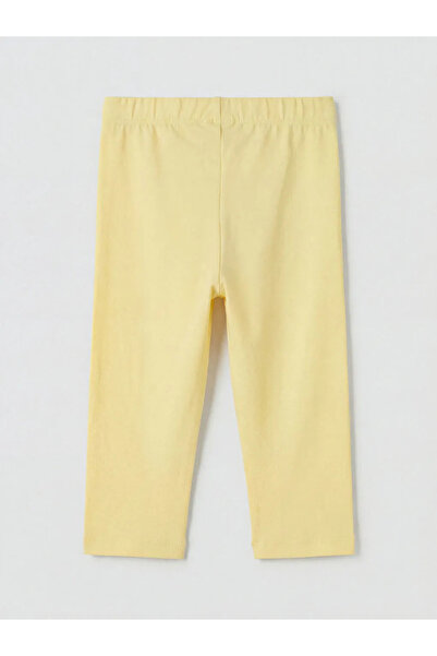 LC Waikiki Κίτρινο κοριτσίστικο καλσόν με ελαστική μέση