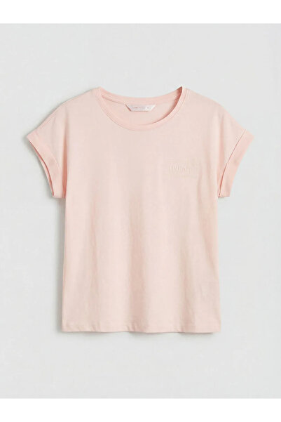 LC Waikiki Γυναικείο σετ πιτζάμες καπρί με σχέδιο σε χρώμα εκρού