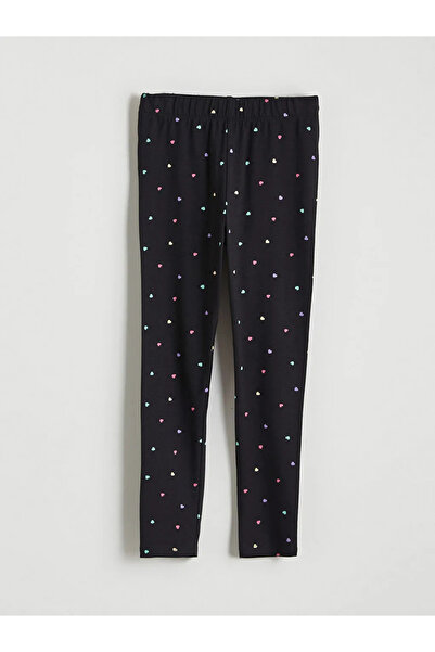 LC Waikiki Κοριτσίστικο καλσόν με μαύρο σχέδιο