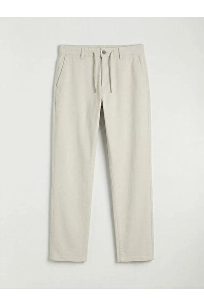LC Waikiki Ανδρικό παντελόνι Chino Beige Standard Fit Gabardine