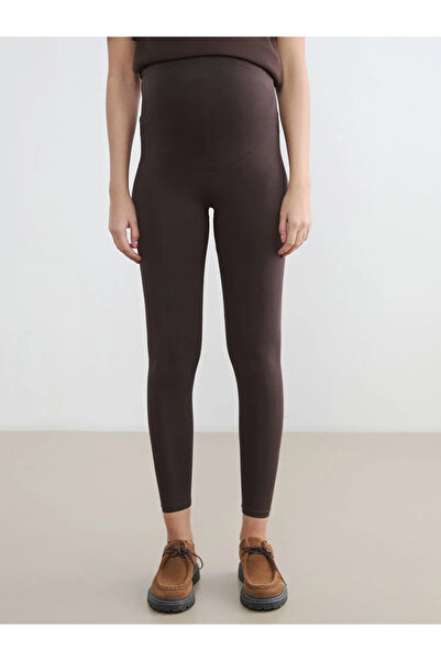 LC Waikiki Καφέ κολάν εγκυμοσύνης με πάνελ στην κοιλιά