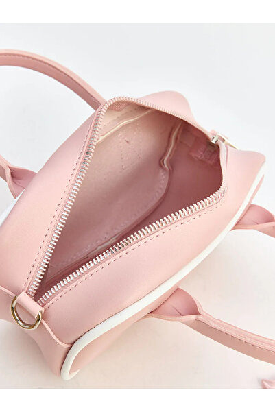 LC Waikiki Γυναικεία τσάντα ώμου με αξεσουάρ ροζ φιόγκο