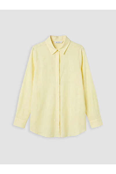 LC Waikiki Κίτρινο γυναικείο πουκάμισο-τουνίκ