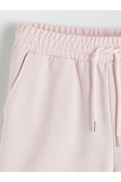 LC Waikiki Ροζ γυναικείο σορτς με ελαστική μέση