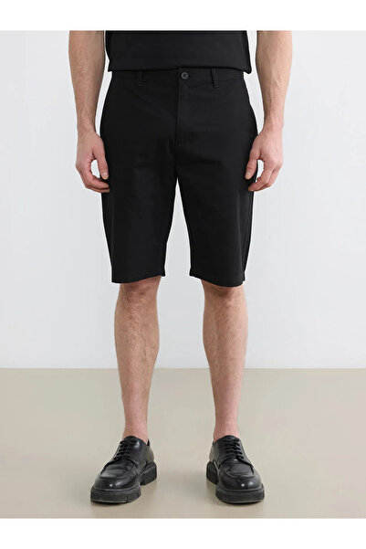 LC Waikiki Μαύρο ανδρικό σορτς Standard Fit