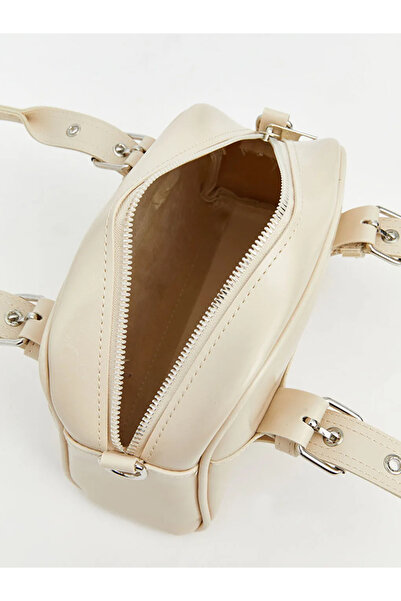 LC Waikiki Γυναικεία τσάντα ώμου Ecru Leather Look