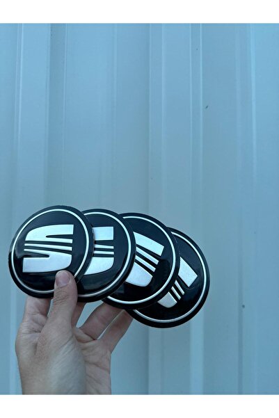 OEM SEAT Logolu BÜYÜK Alüminyum Dış Kaplama Jant Göbeği Arması Yapıştırma 90 ...