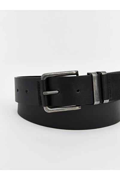 LC Waikiki Μαύρη δερμάτινη ανδρική ζώνη