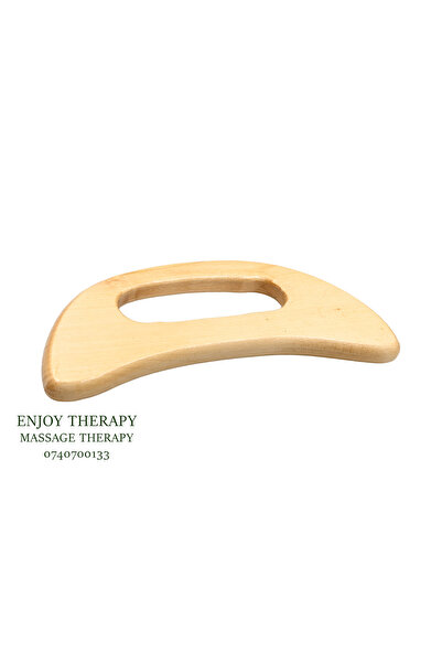 Enjoy Therapy Gua Sha din Lemn multifunctionala pentru masaj,fermitate si rel...