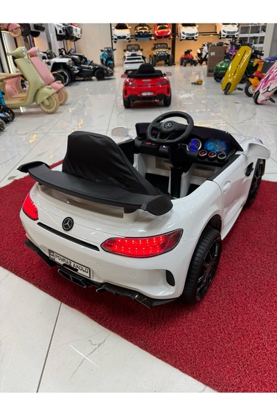 POYRAZ AKÜLÜ Mercedess yeni gtr 12V akülü araba(ÖZEL PLAKA)(0-6yaş)