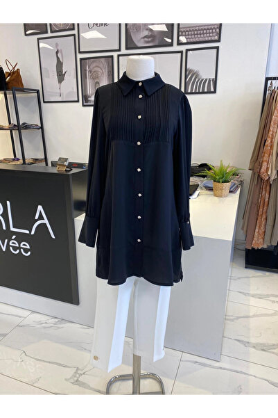 Parla Prive Otto Desigen Nervürlü Tunik