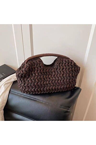 sumoda Γυναικεία εισαγόμενη ψάθινη τσάντα ώμου και χειρός