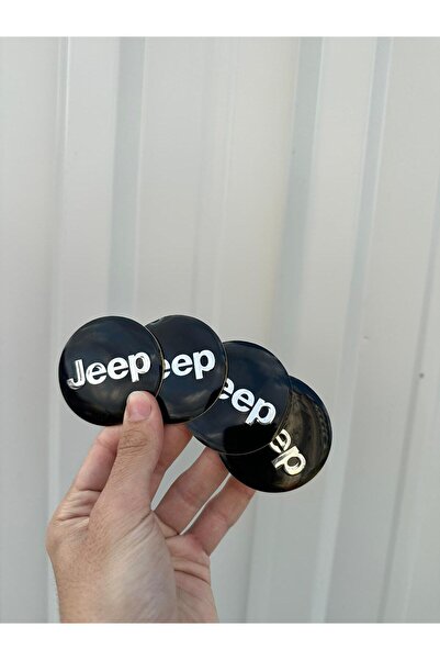 OEM JEEP Logolu Alüminyum Dış Kaplama Jant Göbeği Arması Yapıştırma 56 Mm 4 Adet