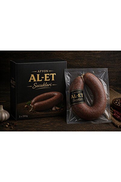 AFYON AL-ET SUCUK Afyon Kangal Sucuk 500 gr – Kasap Usulü Doğal Lezzet | AL-ET
