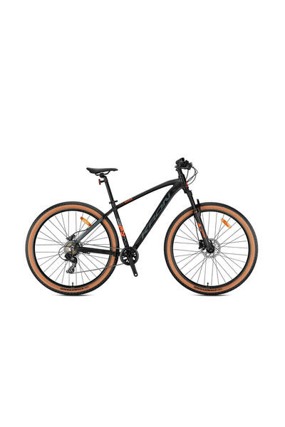 Kron XC 100 - 24 MTB - 13' - 8 Vites - H.Disc - Mat Siyah/Neon Turuncu-Füme