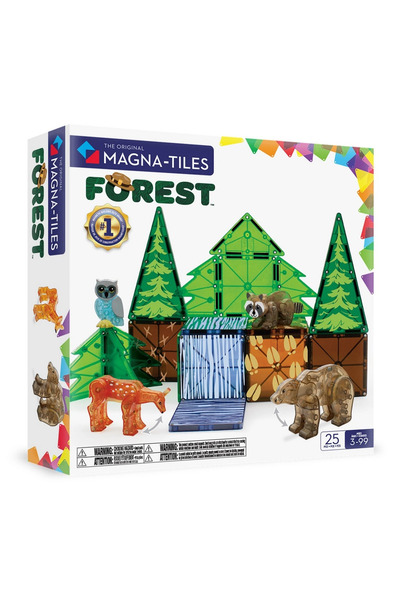 TOYFEST ماجنا تايلز حيوانات الغابة 25 قطعة