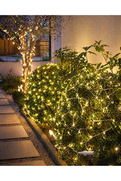 Yellowtech 10 Metre 100 LED IP65 Dış Mekan Günışığı Beyaz Çakar Eklenebilir Bahçe Işığı